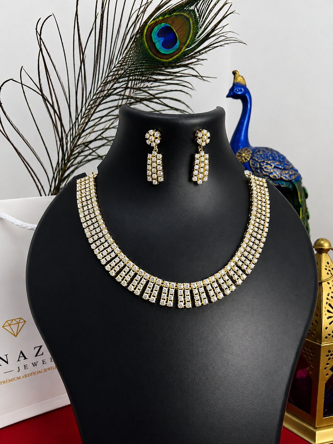 Elegant Pearl Drape Necklace