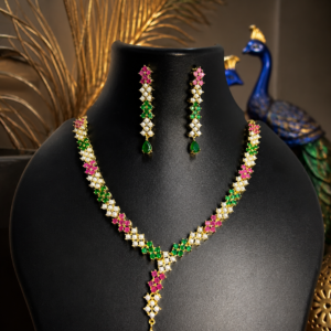 Royal Radiance Multicolor Necklace Set